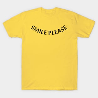 Smile please, text T-Shirt